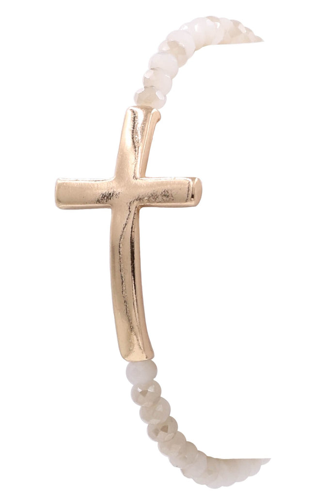 Feel the Energy Cross Stretch Bracelet