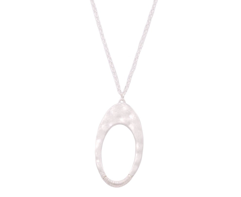 Here's to Love Silver Tone Necklace