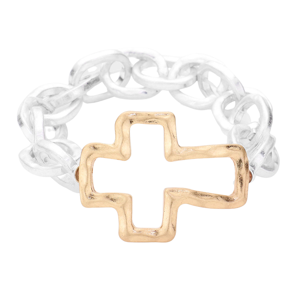Plenty of Love Cross Stretch Bracelet