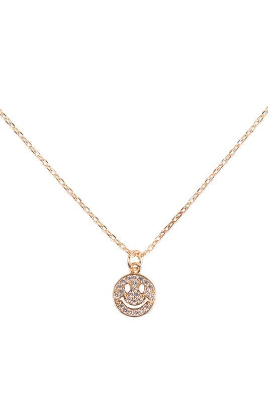 Make You Smile Smiley Face Necklace