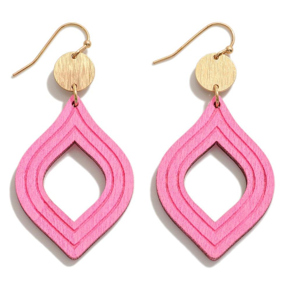 Pink Teardrop Earrings