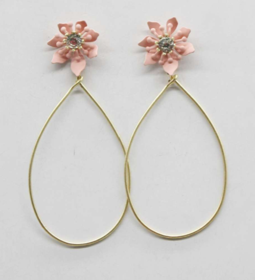 Pink Posy Earrings