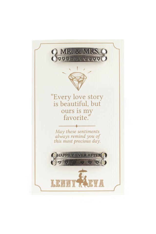 Lenny and Eva "Mr & Mrs" Sentiment Bar Set