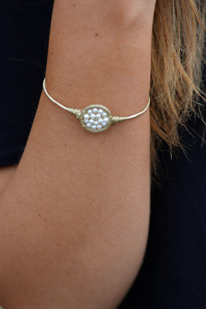 Pearl Cluster Bracelet