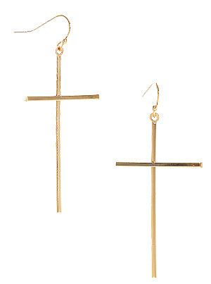 He's in my Heart Cross Earrings