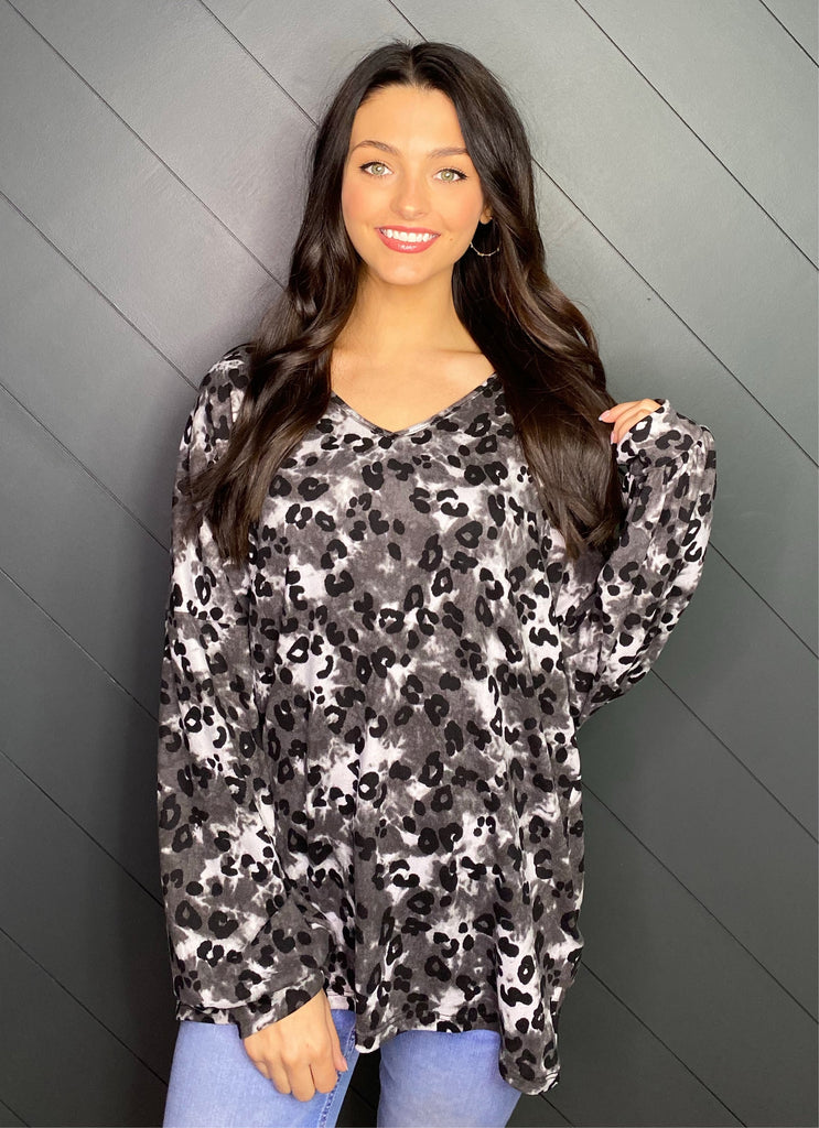Fall in Love Again Animal Print Top