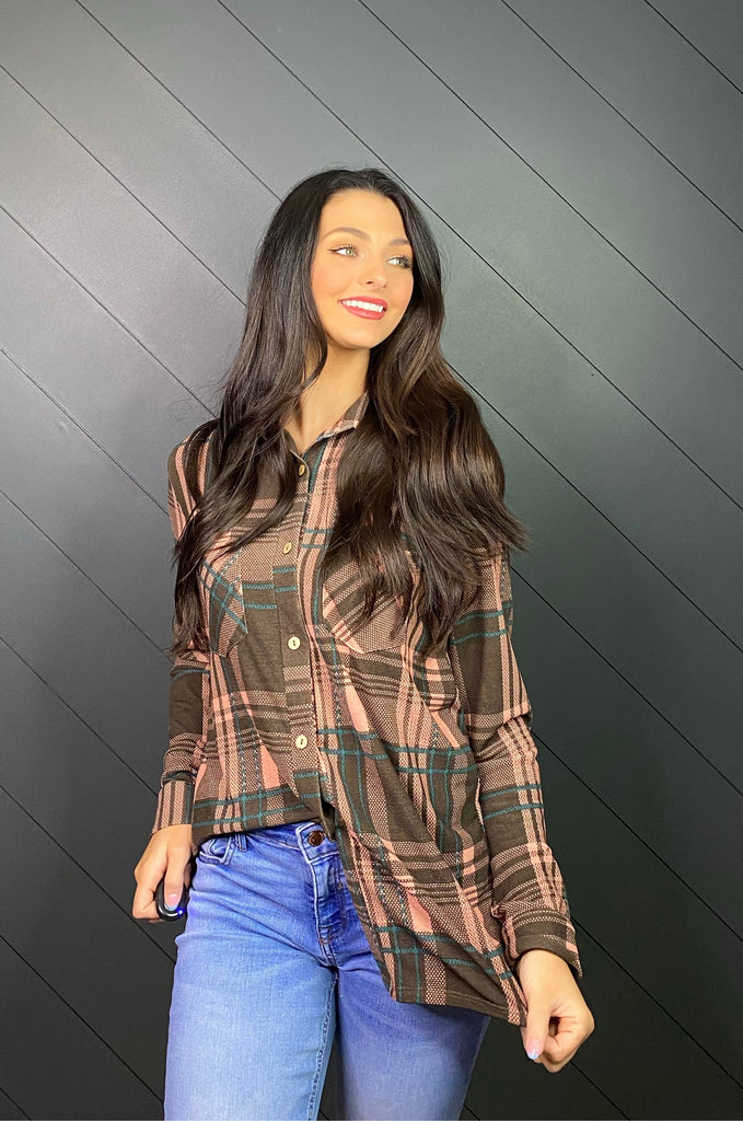Plaid Flair Top