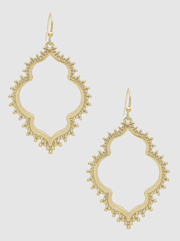 Made the Cut Gold Earrings