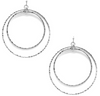 Make Up Your Mind Silver Tone Earrings