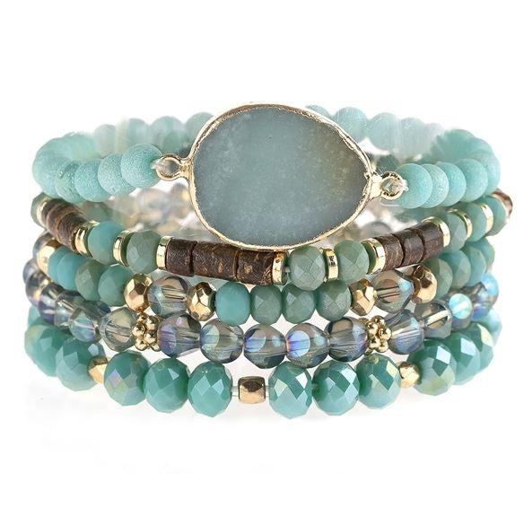 Always Stack Bracelet in Turquoise Multi Always Stack Bracelet in Turquoise Multi