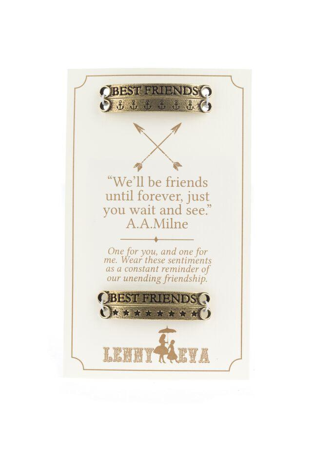 Lenny and Eva "Best Friends" Sentiment Bar Set