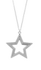Battle My Heart Silver Star Necklace