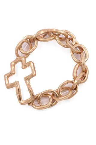 Deeper Love Cross Stretch Bracelet