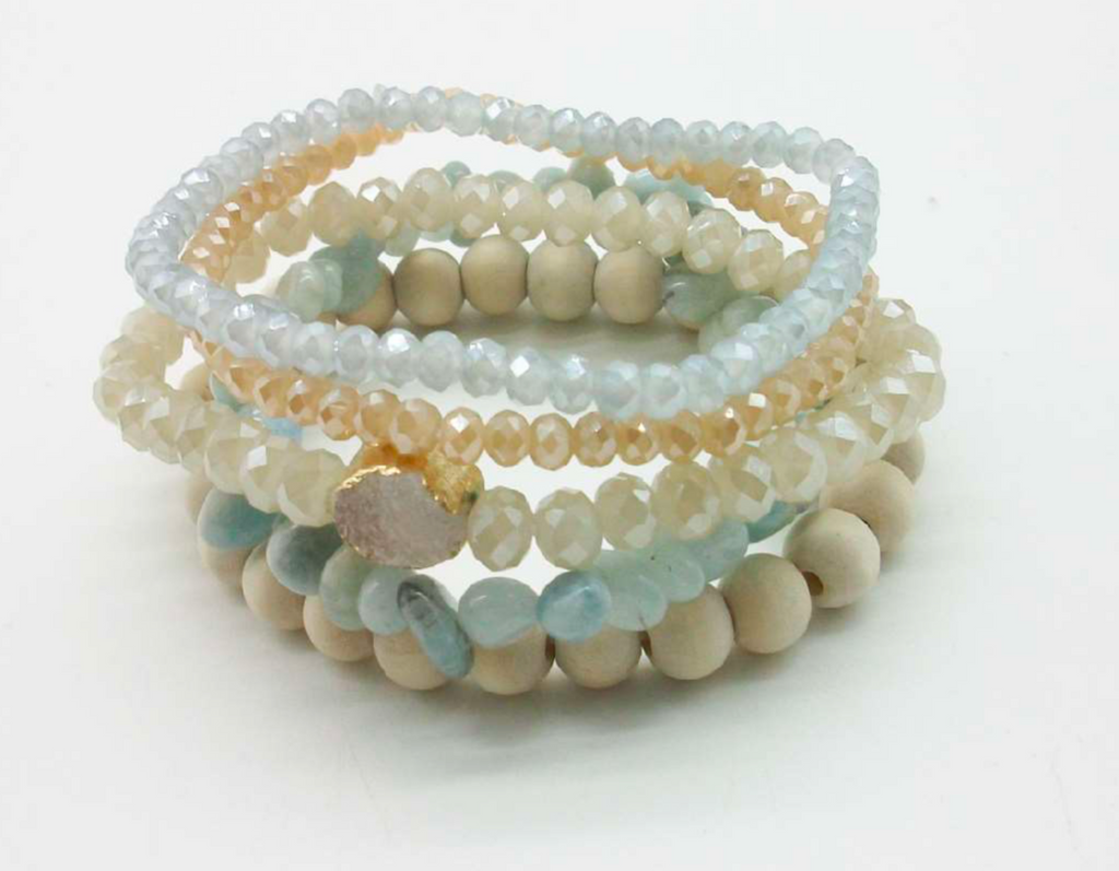 Sea Glass Bracelet  Genuine Sea Glass Jewelry