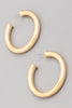 Let My Love In Hoop Earrings