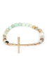 My Number One Beaded Cross Stretch Bracelet