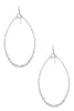 On the Same Page Silver Teardrop Earrings