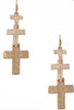 Triple Cross Earrings